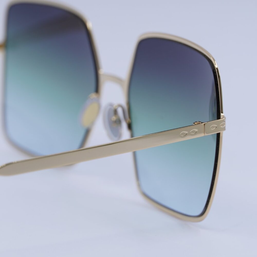 Isabel Marant IM 0102/S 0PEF IB Sunglasses - Gold Frame, Green Lenses - Picture 10 of 11